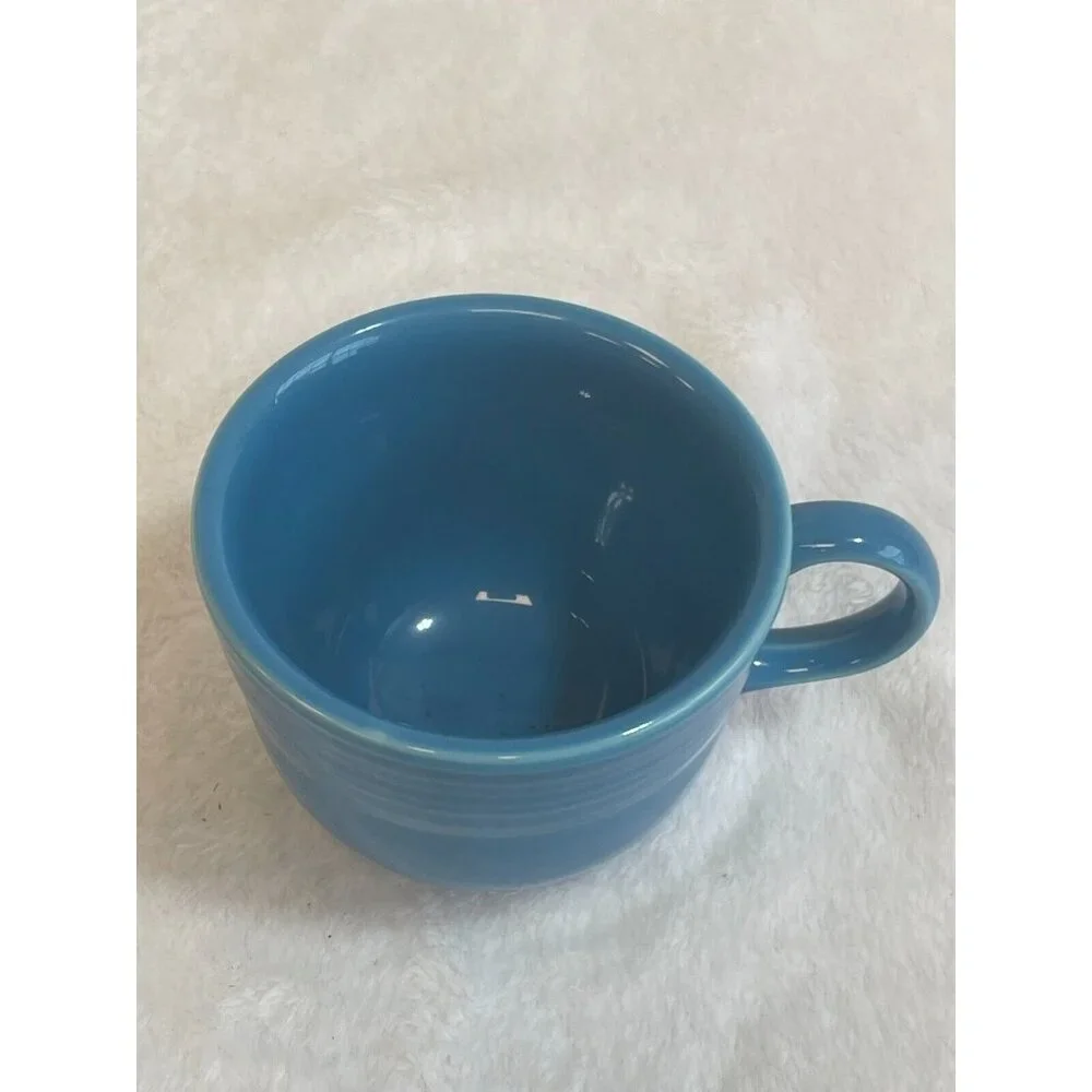 Homer Laughlin China Co Fiestaware‎ Peacock Blue Coffee Tea Cup Lead Free